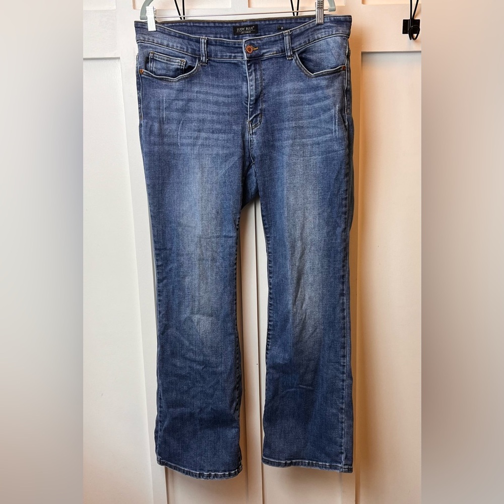 Judy Blue Jeans Womens Size 16 W Boot Cut Stretch Blue JB82350MD-PL